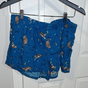 🔥 2/$10 3/$12 Joyspun Blue Pajama Pants with Tiger Print
